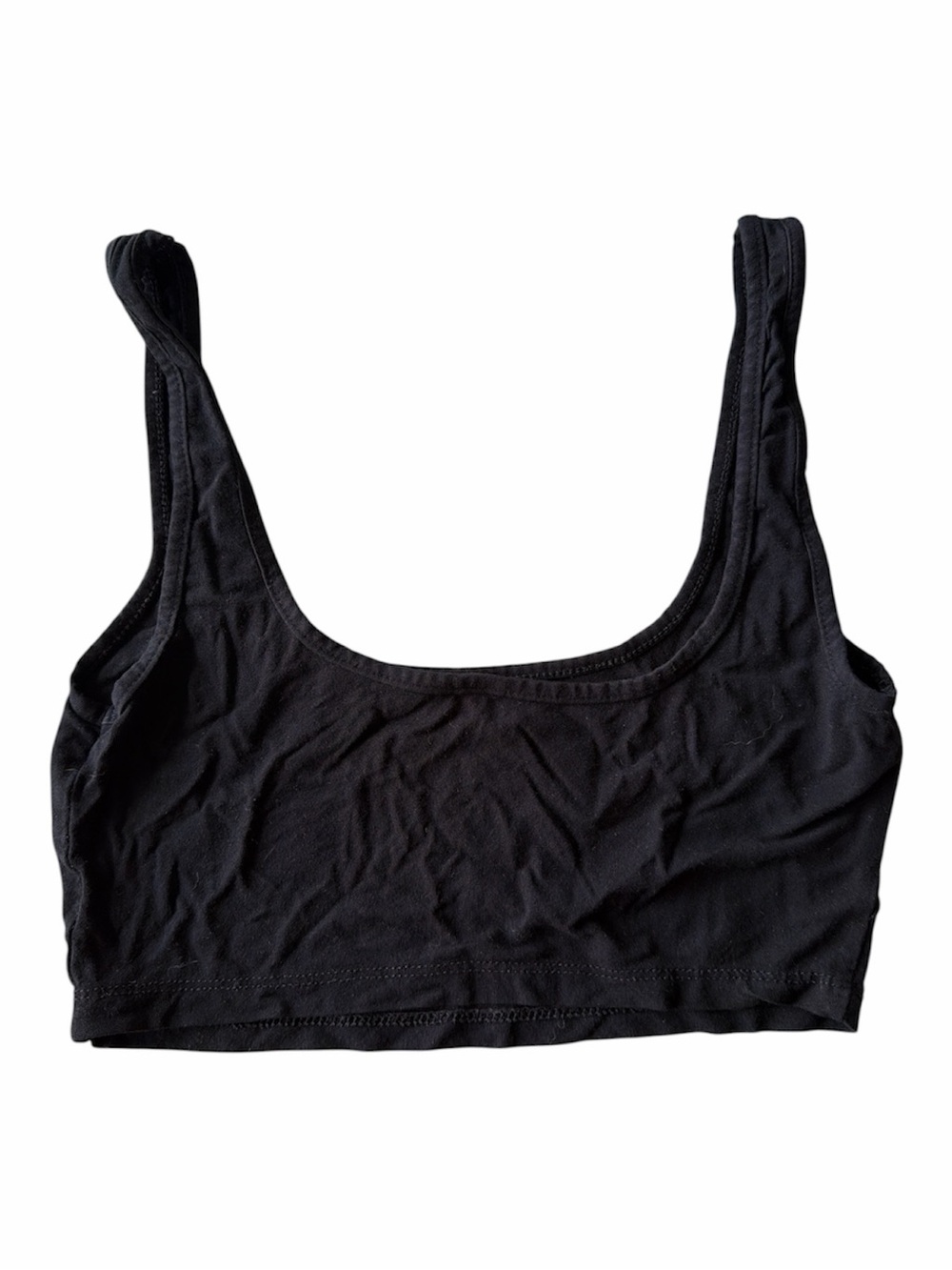 Black Cropped Tank Bralette - Women Intimates